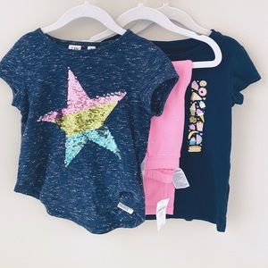Lot of 4 Gap Tee Shirts Leggings 4/5